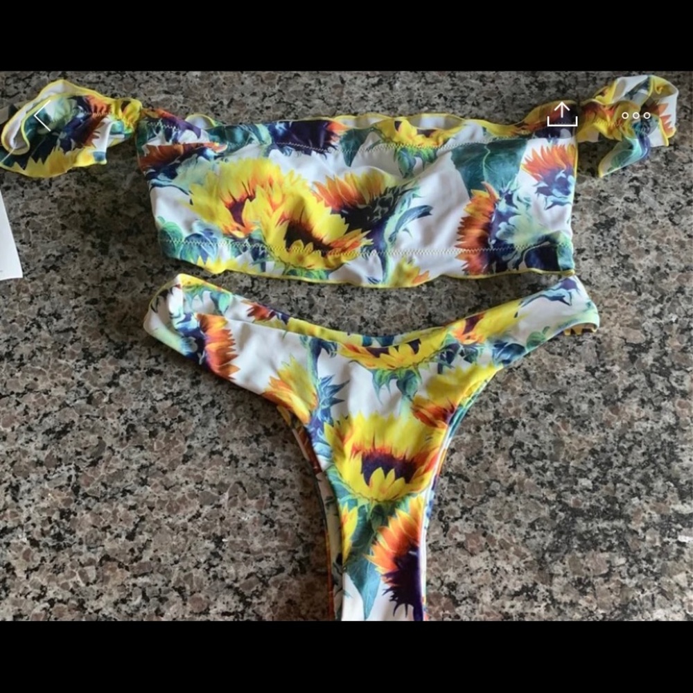 Zaful sunflower bikini